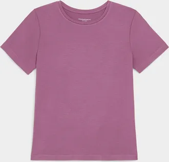 Contemporaine Womens Flowy crew-neck T-shirt
