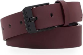 Piquadro Accessoires, Heren, Rood, ONE Size, Leer, Corner 2.0 Riem