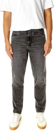 Closed Tapered Mid Waist Jeans - Heren - Slim Fit Jeans - Grijs - W28 L32 - Denim - Jeans