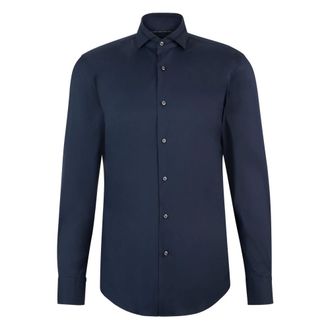 HUGO BOSS Elegante blouse - Heren - Casual Overhemden - Blauw - 2XL - Katoen - Overhemden