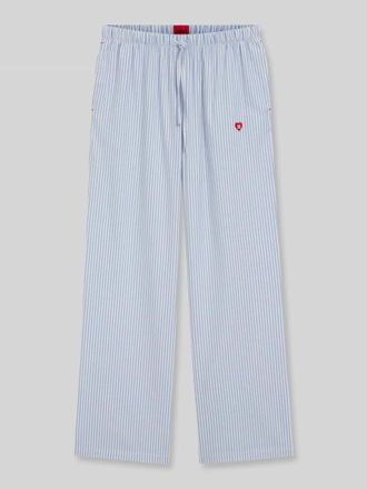 HUGO BOSS Loose Fit Pyjama-Hose aus Baumwoll-Viskose-Mix Modell DREEM in Hellblau, Gr&ouml;&szlig;e XL