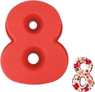 OEM Stampo In Silicone N. 8 Per Decorare Torte Di Compleanno E Nuziali, E Accessorio Per La Pasticceria