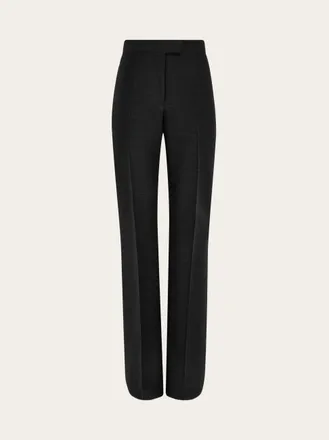 Ferragamo Women Wool faille trouser Black