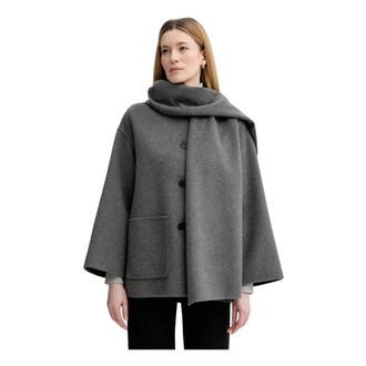 Marc O'Polo Cappotto Girocollo Oversize - - Coats - Donna - Grigio - M
