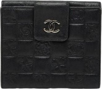 Chanel Pre-owned Wallets, female, Black, Size: ONE SIZE Pre-owned Vintage Leather Wallet
