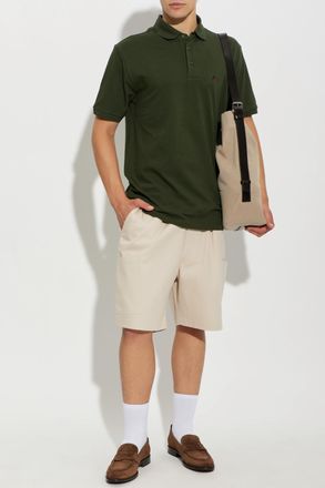Etro Polo With Embroidered Logo, Mens, Green