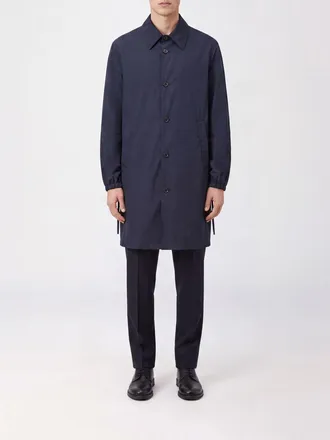 Wooyoungmi Trench idrorepellente in poliestere con polsini elasticizzati