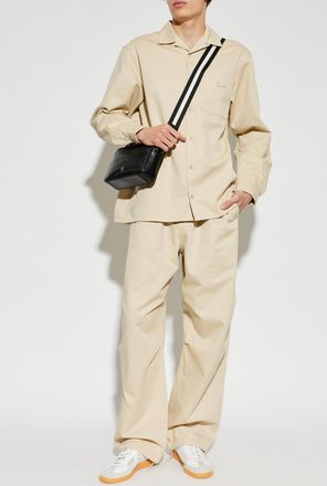 Kenzo Cotton Shirt With Pocket, Mens, Beige