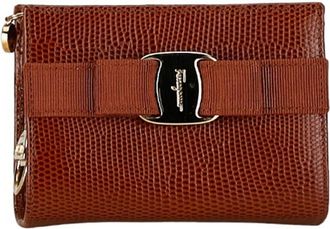 Ferragamo Brown Leather Pouch (Pre-Owned)