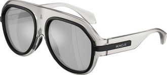 Moncler ME8012U FYNDER 50078V Mens Sunglasses Grey Size 58