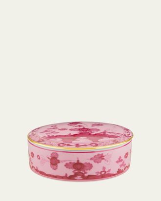 Ginori 1735 Porpora Round Covered Box