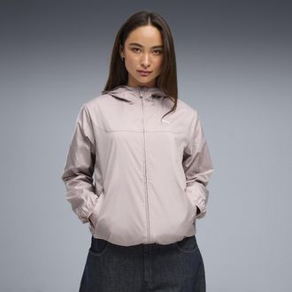 Puma Giacca a vento Essentials vestibilit&agrave; regolare da donna, Abbigliamento, Rosa, XL