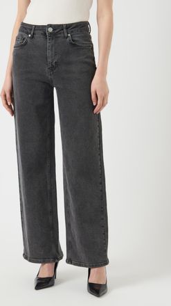 Y.A.S High-waist-Jeans Y.A.S YASROSIE HW DENIM JEANS S. NOOS, Damen, Gr. 26, L&auml;nge 32, blau (dunkelgrau denim), Denim/Jeans, Obermaterial: 88% Baumwolle, 10