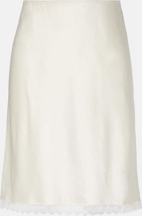 Leset Gonna sottoveste Barb in raso con pizzo