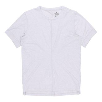 Nike Yoga Dri-FIT Sports Quick Dry Short Sleeve Smoke Grey Light gray BV4035-077
