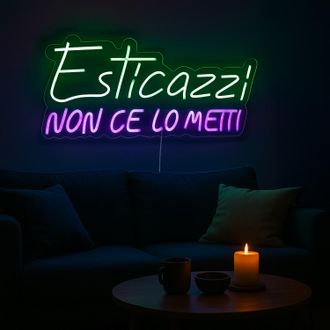 KASANOVA Insegna luminosa Esticazzi, da appendere