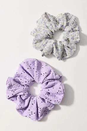 serefina Satin Scrunchies, Set of 2