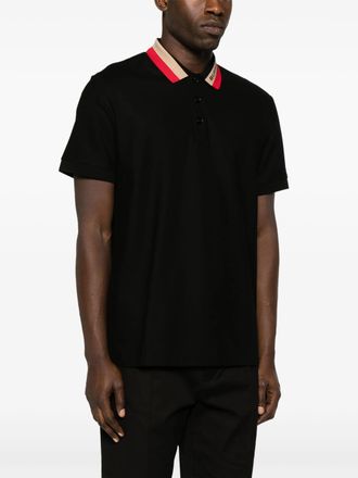 Burberry Mens Polo in Black Cotton - Size Small