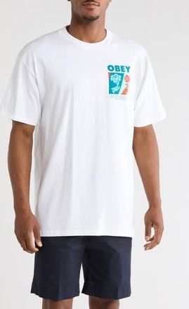 Obey New Spring Graphic T-Shirt in White at Nordstrom Rack, Size Xx-Large