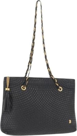 Bally Pre-owned Shoulder Bag - Dames - Vintage Schoudertas - Zwart - ONE Size - Leer - Vintage