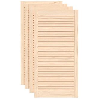 vidaXL Puerta De Armario De Lamas 4 Uds Madera De Pino 99,3x49,4 Cm Vidaxl