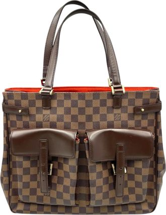 Louis Vuitton Brown Damier Canvas Handbag Tote Bag (Pre-Owned)
