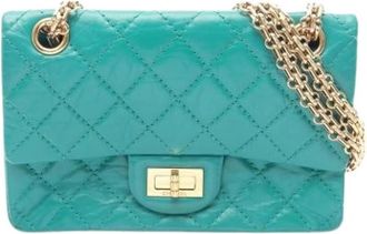 Chanel Pre-owned Vintage Schoudertas - Dames - Vintage Schoudertas - Groen - ONE Size - Leer - Vintage