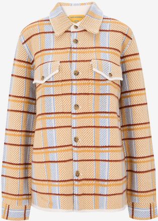 Guest In Residence Gestreifte Kaschmirhemd mit Kragen