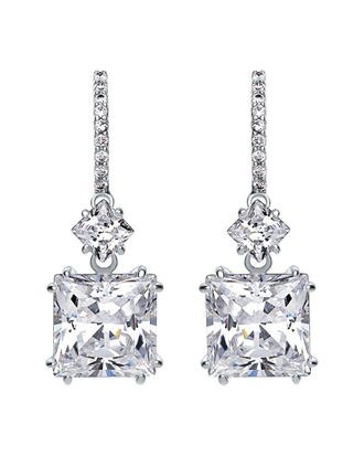 Genevive Silver Cz Earrings