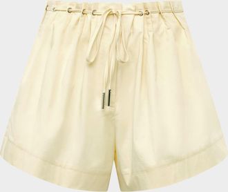 Et Ochs Ripley Pintuck Drawstring Shorts