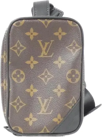 Louis Vuitton Marron Coated Canvas Shoulder Bag (Pre-Owned)