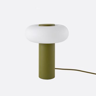 La Redoute Interieurs Tafellamp, in ijzer en opaline, H25,6 cm, OMER