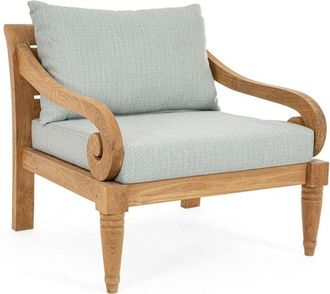 BIZZOTTO Poltrona Karuba con cuscini sfoderabili, struttura in legno per esterno -Grigio