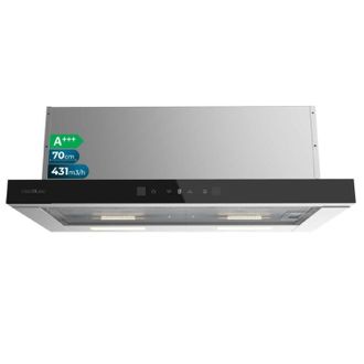 Cecotec Cecotec Campana Extractora 70cm Telesc&oacute;pica Bolero Flux Tlt 704400 Glass Black A+++. Succi&oacute;n 431,2m&sup3;/h, Bajo Consumo, Motor Dc