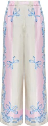 Versace Cameo palazzo pants - Neutrals