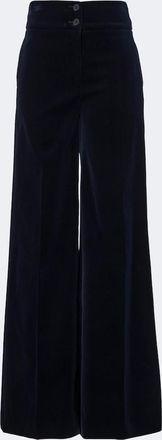 Altuzarra Rudy cotton-blend velvet wide-leg pants