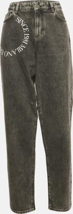 Emporio Armani Dark Grey Denim High Waist Jeans
