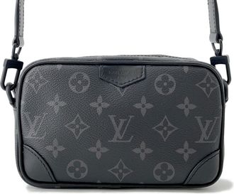Louis Vuitton Monogram Eclipse Black Noir Monogram Eclipse Chain/Shoulder Wallet (Pre-Owned)