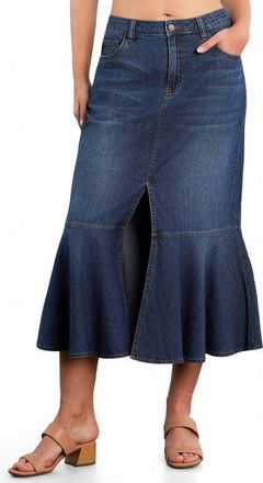 Wash Lab Denim Denim Midi Mermaid Skirt in Denim Harvest at Nordstrom, Size 31