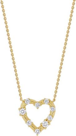 Bony Levy Mini Solstice Diamond Heart Pendant Necklace in 18K Yellow Gold at Nordstrom