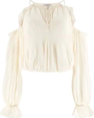 Guess Mujer, Blusas y Camisas, Blanco, Talla: L