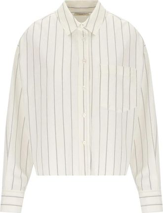 Max Mara Dames, Blouses & Shirts, Wit, Maat: 2XS Katoen