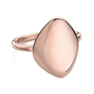 Monica Vinader Rose Gold Nura Teardrop Bold Ring