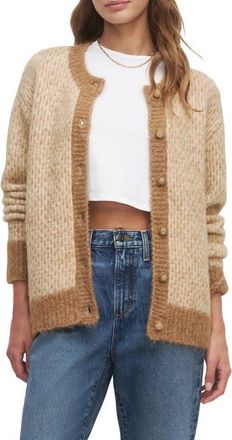 Favorite Daughter The Rio Alpaca Blend Cardigan in Wheat at Nordstrom, Size X-Small