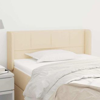 vidaXL Cabecero De Tela Color Crema 93x16x78/88 Cm Vidaxl