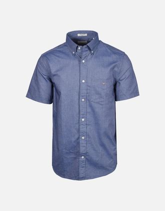 GANT Mens GANT CLASSIC OXFORD SHIRT PERSIAN BLUE - Size: 44