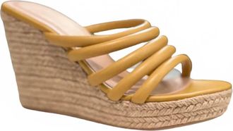 Chinese Laundry Womens Eleana Comfy Wedge Sandals In Neutral Yellow