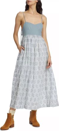 The Great. Camelia Dress In Crystal Blue