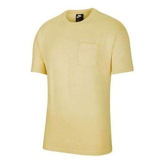 Nike Sportswear Mens Crew Neck Short Sleeved Yellow DD0500-777