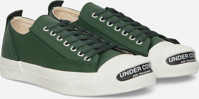 Undercover Men s Toe Logo Leather Sneakers Green from $330.00 - on
